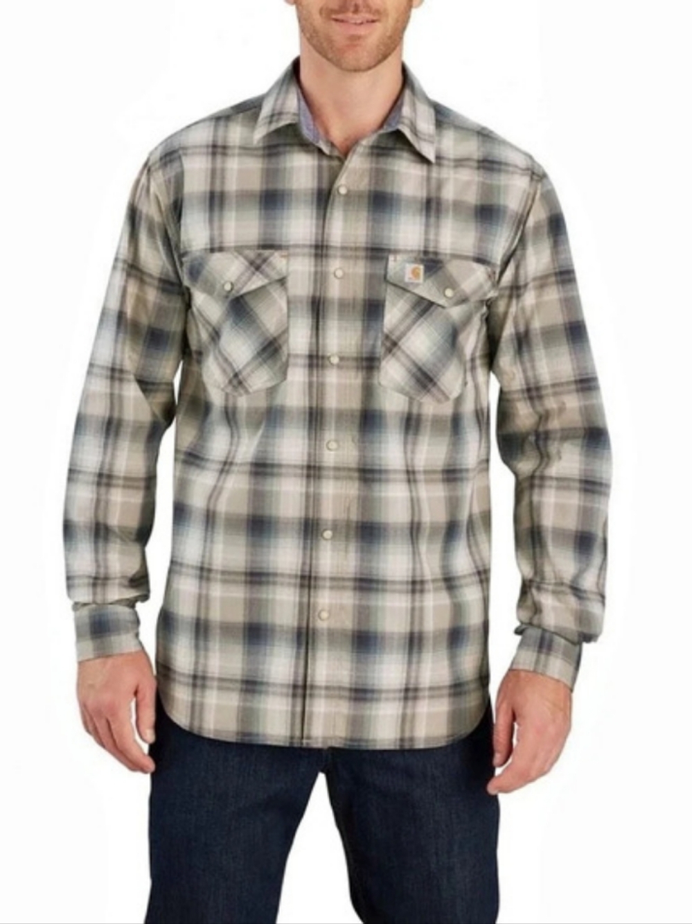 Carhartt Men's Rugged Flex Bozeman Snap Front Mountain Aesthetic Shirt | 2XL